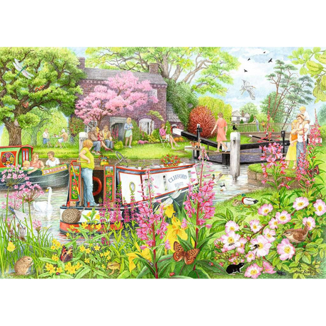 Cosy Cafe No.4 River Cafe jigsaw puzzle artwork