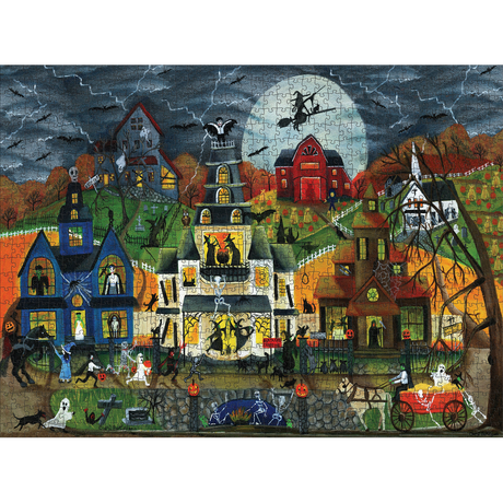 Cheryl Bartley: Spooky Street – puzzle artwork