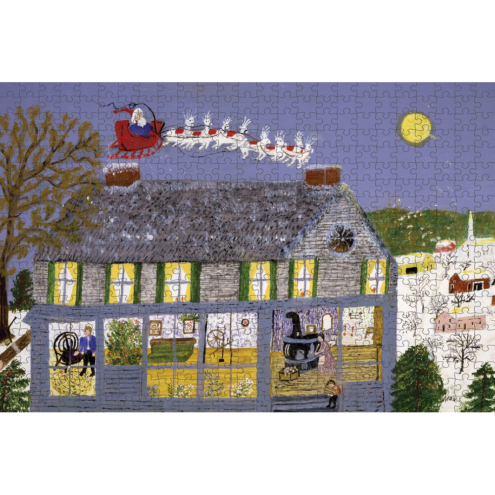 Grandma Moses: Santa Claus II – puzzle artwork