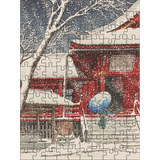 Kawase Hasui: Snowfall Double-Sided Jigsaw Puzzle Set – puzzle artwork 1