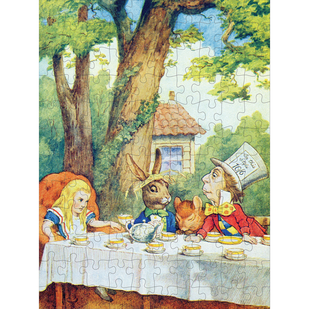 Sir John Tenniel: Alice in Wonderland Double-Sided Jigsaw Puzzle Set – puzzle artwork 1