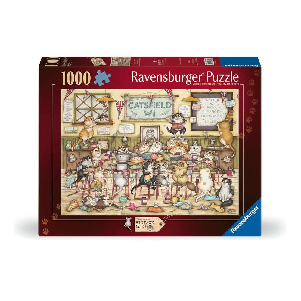 Crazy Cats At the WI jigsaw puzzle box