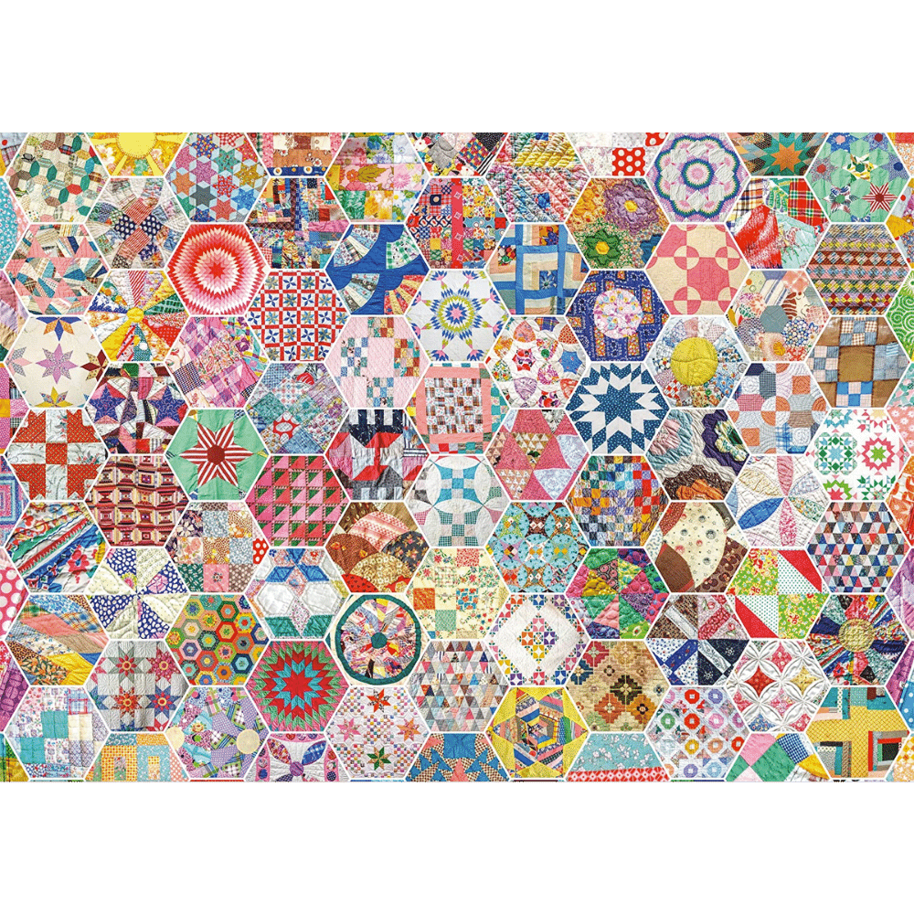 Puzzle American patchwork quilt, 1 000 pieces