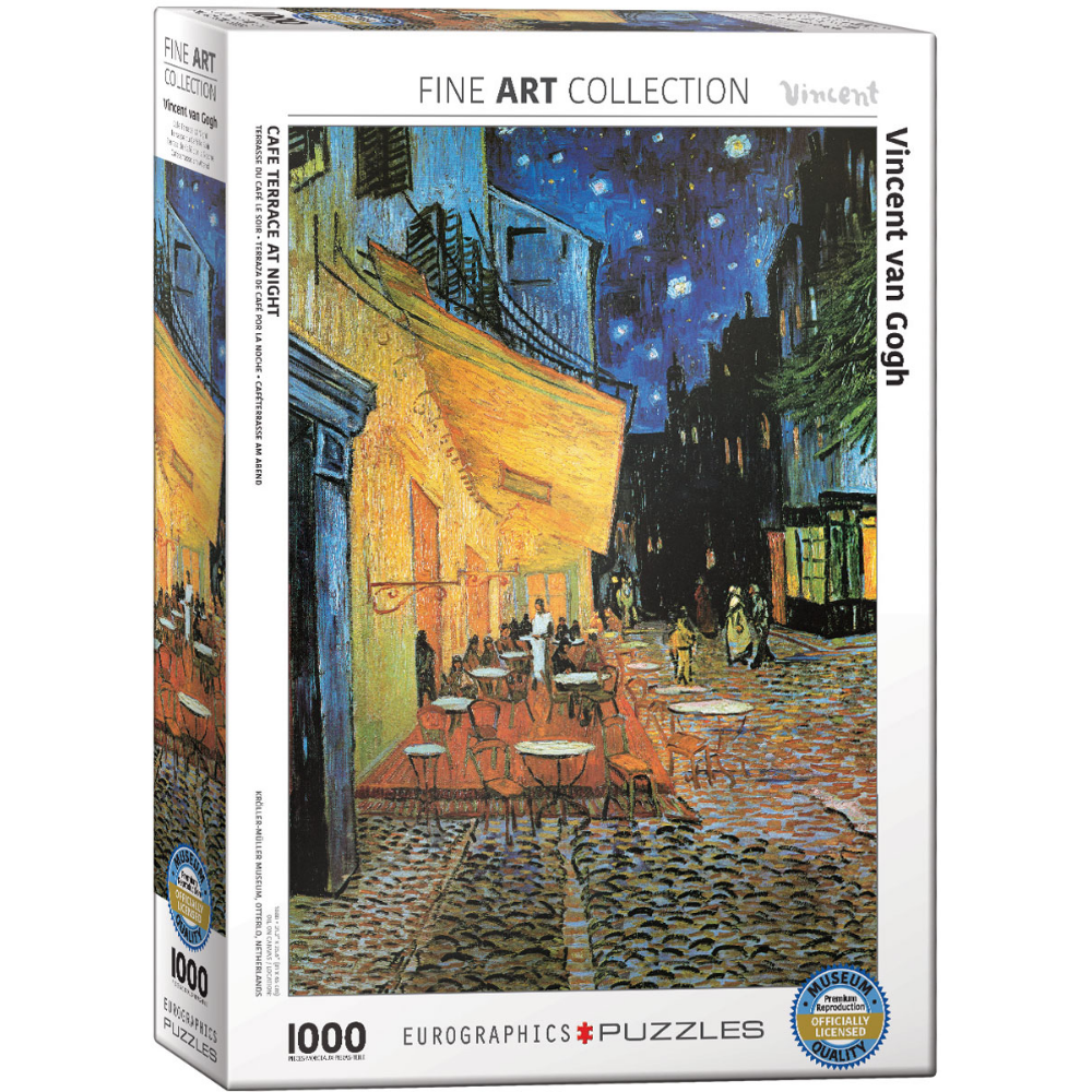 Masterpieces of Art - Café Terrace at Night - 1000 Piece Puzzle