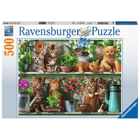 Cats on the Shelf (500 Pieces)