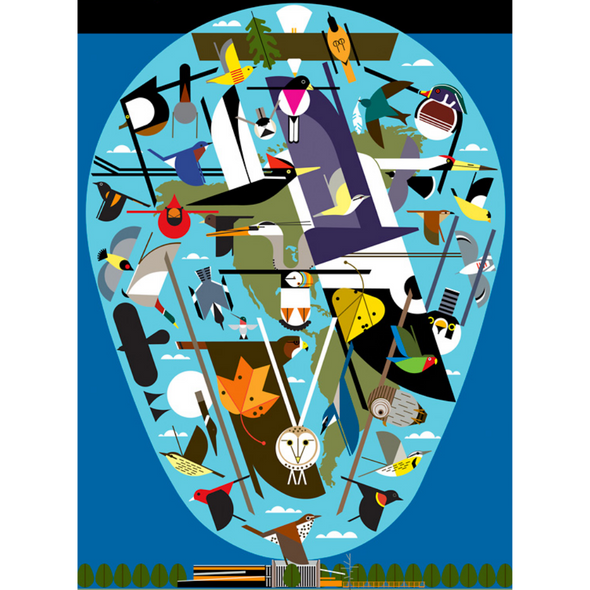 Charley Harper: The World of Birds (1000 Pieces)