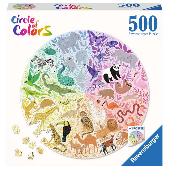Circle of Colours: Animals (500 Pieces)