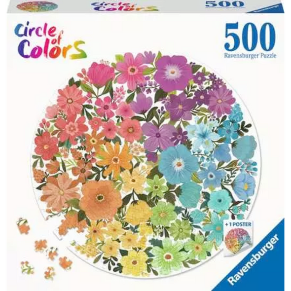 Circle of Colours: Flowers (500 Pieces)