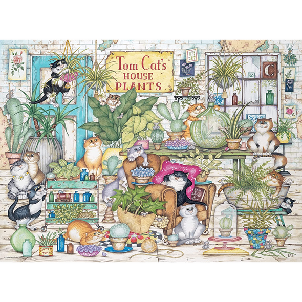 Crazy Cats: Tom Cat’s House Plants (500 Pieces)