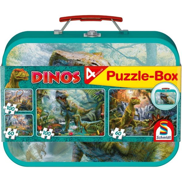Dinosaurs - Puzzle Box (2x60, 2x100 Pieces)