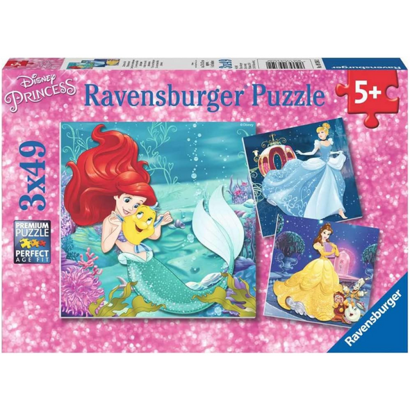 Disney Princess Adventure (3x 49 Pieces)