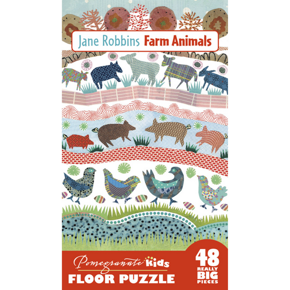Jane Robbins: Farm Animals Floor Puzzle