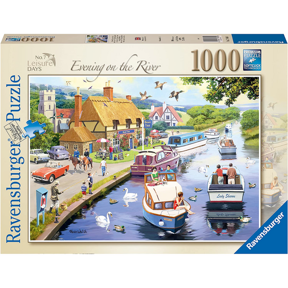 Leisure Days No 7 Evening on the River (1000 Pieces)