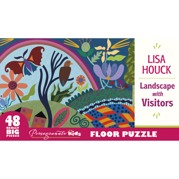 Lisa Houck: Landscape with Visitors Floor Puzzle