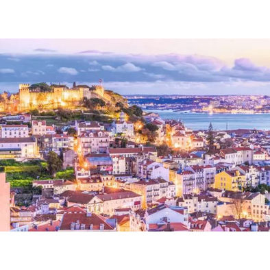 Lisbon & Sao Jorge Castle (1000 Pieces)