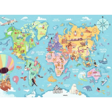 Map of the World (100 Pieces)