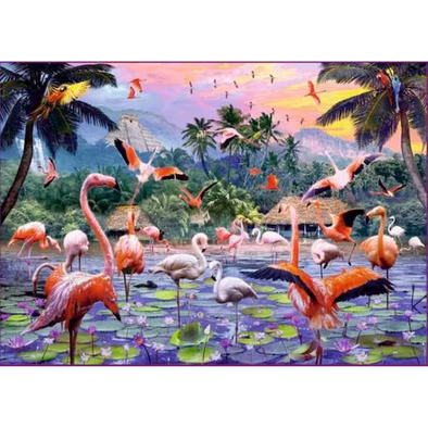 Pink Flamingoes (1000 Pieces)