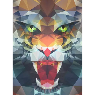 Polygon Lion (500 Pieces)