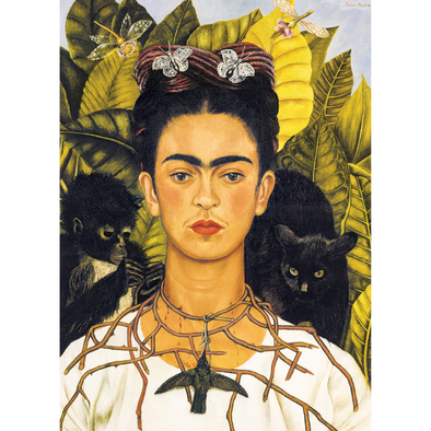 Frida Kahlo: Self-Portrait with Thorn Necklace and Hummingbird