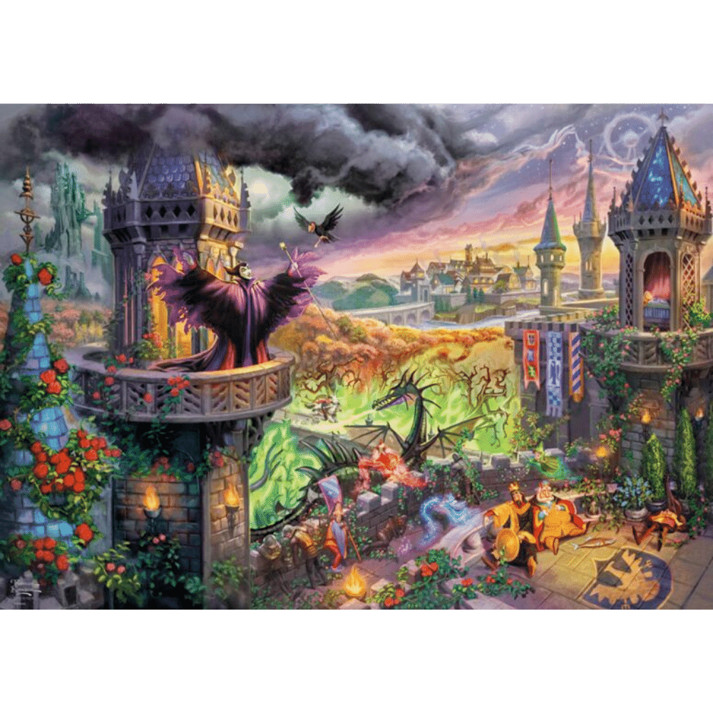 Thomas Kinkade, Disney, Maleficent , 1000 Piece Jigsaw Puzzle