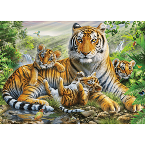 Tiger & Cubs (1000 Pieces)