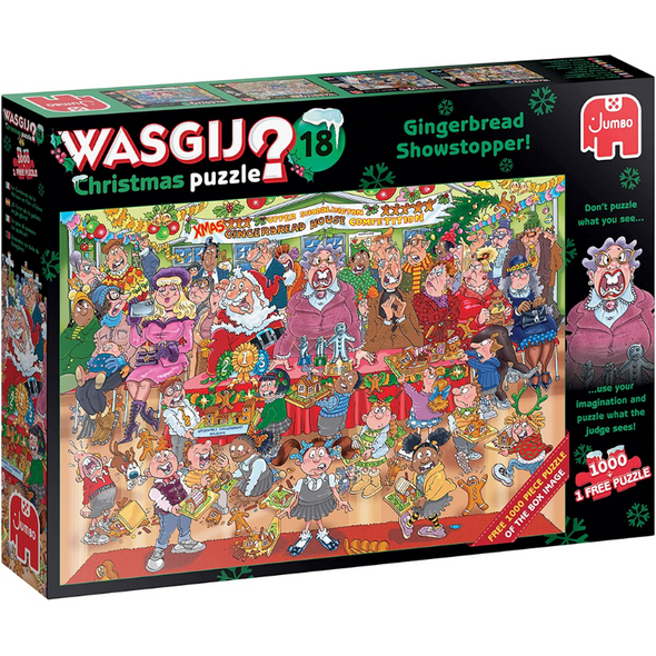 Wasgij Christmas 18: Gingerbread Showstopper! (1000 Pieces)